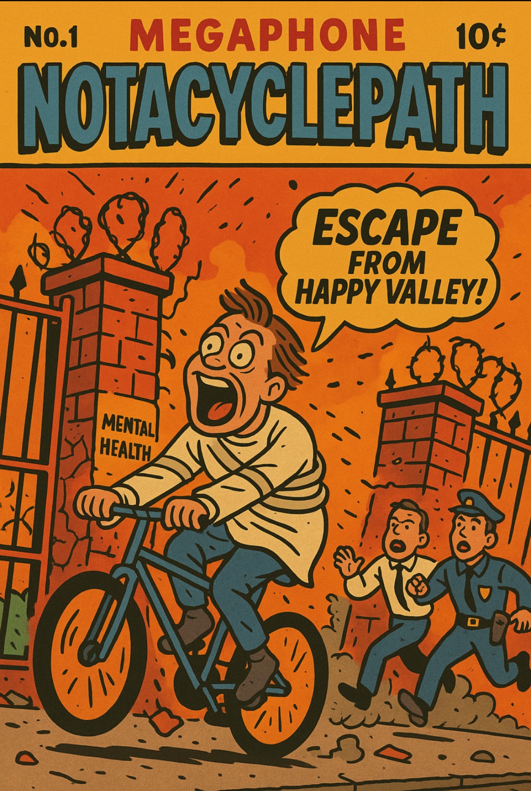 NOTACYCLEPATH - Escape From Happy Valley - Comic Cover